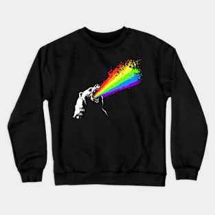 Technicolor Bear Raindow Crewneck Sweatshirt